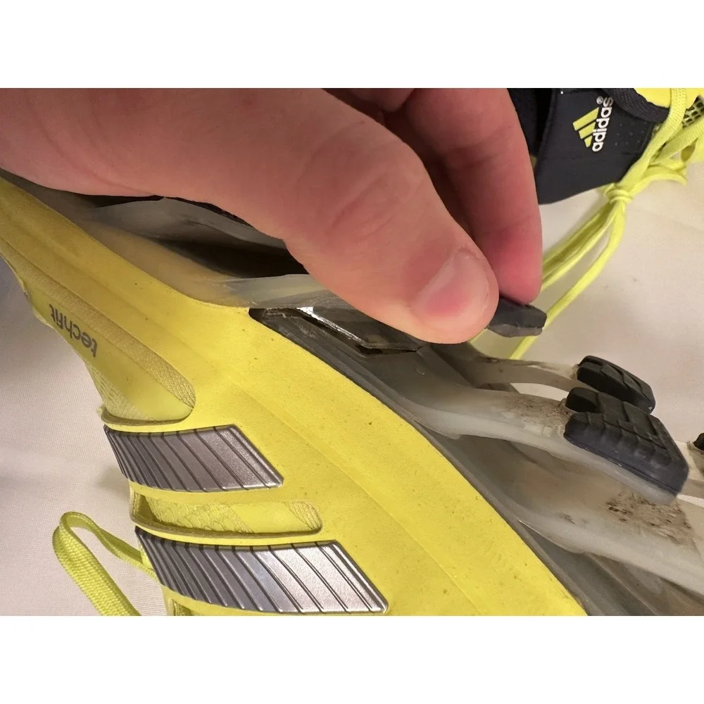 Adidas Springblade Ignite Mens Shoes 10 Neon Yellow Black Shoes LIGHT DAMAGED